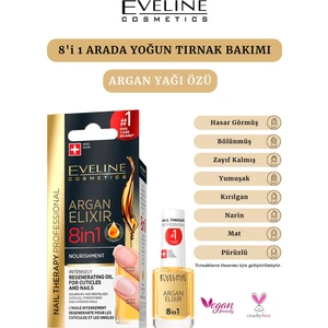 Eveline Argan Elixir 8 In 1  Nourishment Regenerating Oil 12 ml Tırnak Bakım Yağı