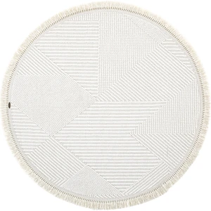 Cool Halı Vera 1454 Krem Halı Kilim Yumuşak Dokulu Salon Halısı Mutfak Antre Yuvarlak Dokuma Makine Halısı