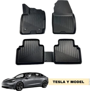 Tesla Y Model 3D Havuzlu Paspas