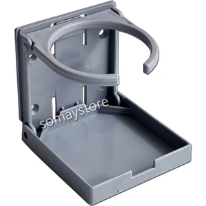 Katlanır Bardaklık Plastik Gri