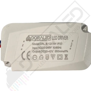Dora Led 8-12X1W 350Ma 25-42V Power Led Driver IP20 Power Led Sürücü