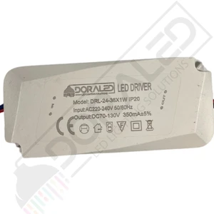 Dora Led 24-36X1W 350Ma 70-130V Power Led Driver IP20 Power Led Sürücü