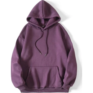 Unisex Basic Kapüşonlu Cepli Sweatshirt