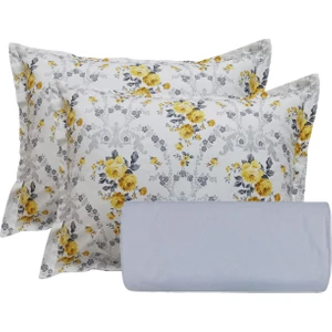 Güllüce Home Çift Kişilik Lastikli Çarşaf & Volanlı Yastık Kılıfı