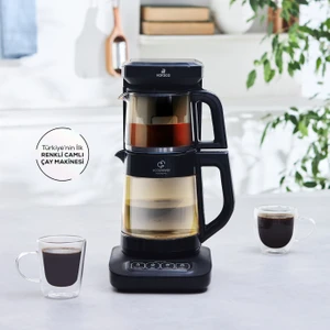 Robotea Pro 4 in 1 Konuşan Renkli Camlı Çay Makinesi Agate