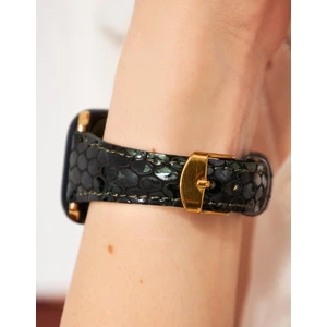 Apple Watch Kadın Kordon 38MM 40MM 41MM 3 4 5 6 7 Se 8 Uyumlu Kadın Deri Kordon Yeşil Saat Kayışı