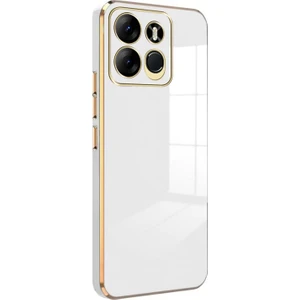 Tecno Spark Go 2023 Kılıf Olive Plated Beyaz