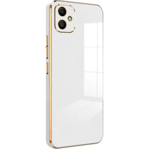 Samsung Galaxy A05 Kılıf Olive Plated Beyaz