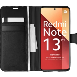 Xiaomi Poco X6 5g Kılıf Delux Leather Wallet Siyah