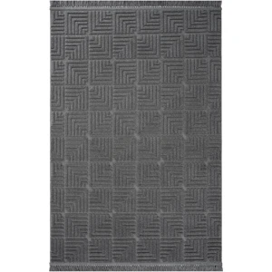 Cool Halı Stone 1062 Antrasit Kaymaz Taban Koridor Halısı Kesme Yolluk Mutfak Halısı Modern Salon Halısı