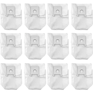 12 Adet Roidmi Eve Plus Robotlu Süpürge Parçaları Toz Torbası Çöp Saklama Çantası Yedek Aksesuarlar (Yurt Dışından)