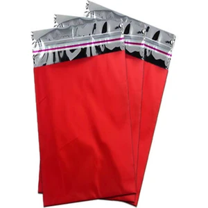 SAN METAL Metalize Bantlı Poşet 30X35 cm Kırmızı 100 Lü (1 Paket 100 Adet)