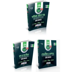Çapa Yayınları 10. Sınıf Türk Edebiyatı - Tarih - Coğrafya Soru Seti 3 Kitap