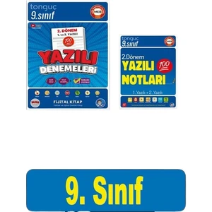 Tonguç Akademi 9. Sınıf 2. Dönem 1 ve 2. Yazılı Denemeleri - Sınıf 2. Dönem 1 ve 2. Yazılı Notları 2025