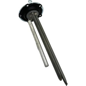 Termosifon D4 Titanyum 5 Delikli, Contalı, Flanşlı, Anotlu Termosifon Rezistansı