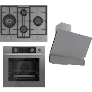 Steamart&fryart Serisi Buharlı Pişirme Gri Set (ED078 + XE64CPR +D082 )