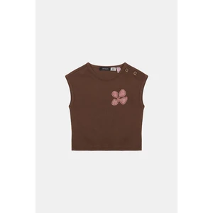 Gb Baby Layette  Erkek Bebek Kahverengi Tshirt 23SS1BG1521