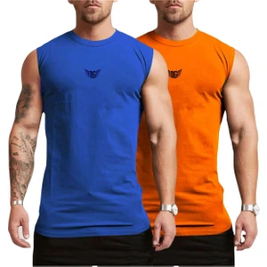 Genius Store Erkek Nem Emici Hızlı Kuruma Atletik Teknik Performans Sporcu Sıfır Kol T-Shirt Mg-Atlet2
