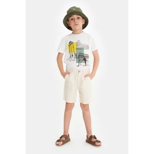 Erkek Çocuk Bej Şort 23SS0NB3111