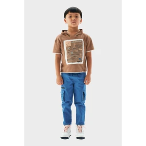 Erkek Çocuk Kahve T-Shirt 23PFWNB3507