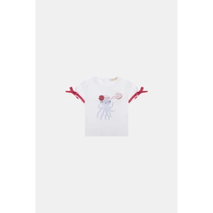 Gb Baby Layette  Kız Bebek Beyaz Tshirt 23SS1BG2542
