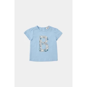 Gb Baby Layette  Kız Bebek Mavi Tshirt 23PSSBG2511
