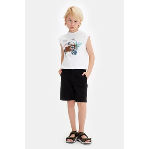 Erkek Çocuk Siyah Şort 23SS0NB3114