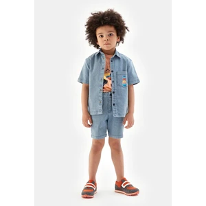 Erkek Çocuk Çizgili Şort 23SS0NB3127