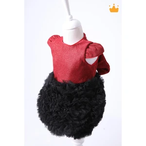 Baby Hola Tütü Pırıltılı Bebek Elbisesi Kırmızı