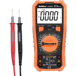 VC890D Ölçü Aleti Multimetre Avometre Nvc Işıklı Ekran El Feneri True Rms