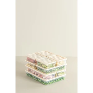 Nandy Home 2'li Set Freshbox Mikrodalga ve Difrize Uygun Saklama Kabı Krem