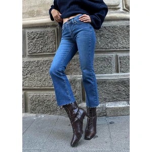 Mavi Renk Orijinal Marka Wide Leg Jean Pantolon