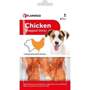 Flamingo Chicken Wrapped Tavuklu Burgu Çubuk Köpek Ödülü 70 gr 6 Adet