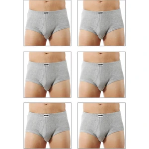 Özkan 0117 6'lı Paket  Erkek Ribana Torbalı Esnek Yumuşak Rahat Slip Külot