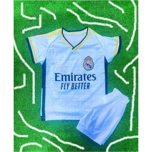 Bite Nose Real Madrid Çocuk T-Shirtözel Tasarım Beyaz