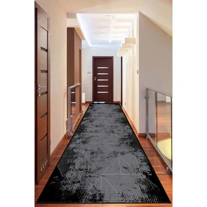 Decomia Home Dijital Kaymaz Antrasit Iskandinav Mutfak Halısı Salon Halısı Balkon Halısı Yolluk