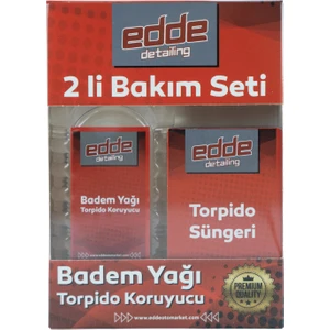 Araba Araç Oto Torpido Koruyucu Koruma Badem Yağı ve Torpido Süngeri 2'li Set
