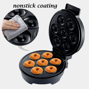 Elektrikli Donut Makinesi 1200W Yapışmaz Kaplamalı Mutfak Donut Yapma Makinesi Çocuk Aperatifleri Tatlılar Kahvaltı Yapar 7donuts Abd Tak (Yurt Dışından)