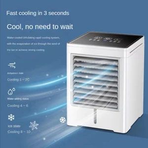 Gui Xulian Taşınabilir Klima Fanı Evaporatif Mini Hava Soğutucu, Ev Ofis Için USB Powered Dokunmatik Ekran Masaüstü Soğutma Fanı (Yurt Dışından)