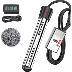 2500W Daldırma Isıtıcı, Havuz Isıtıcı Otomatik Zamanlayıcı, Güvenli Havuz Isıtma Daldırma Isıtıcı, Ev Seyahati Için Mükemmel Ab Tak (Yurt Dışından)