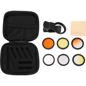 Aquarium Lens Balık Tankı Telefon Kamera Lens Filtresi 6'sı 1 Arada Makro Lens Sarı Lens Filtresi Mercan Resifi Aquarium Fotoğrafçılık (Yurt Dışından)