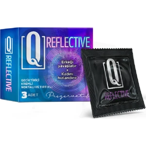 Man Nuo Q Reflective 3'lü  ve Tırtıklı Prezervatif