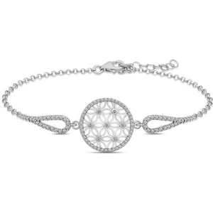 Aya Diamond ​gümüş Yaşam Çiçeği Bileklik