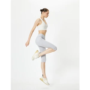 Spor Bermuda Tayt Yüksek Bel Slim Fit