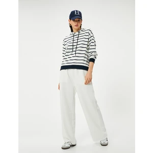 Kapüşonlu Sweathirt Standart Kesim Ribanalı