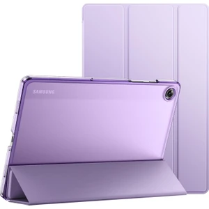 Samsung Galaxy Tab A9+Plus 11 Inç SM-X210 Kılıf Smart Cover Standlı Arkası Mat Şeffaf Kapak Case