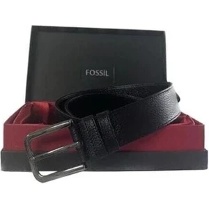 Fossilsiyah Hakiki Deri Spor Erkek Kemeri 4cm