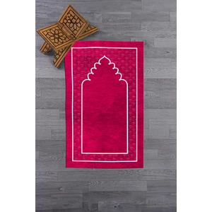 Evdeya Dijital Baskılı Yıkanabilir Sade Desen Namazlık Seccade 70X130 Cm, Seccade-11-Pembe,
