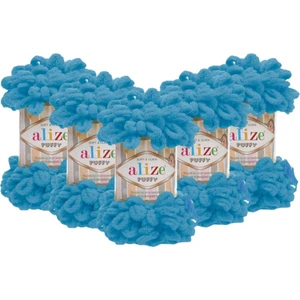 Puffy El Örgü Ipliği 5'li Paket - 16 Okyanus - 100 Gr. 9 Mt. Parmak Örgü Ipi