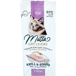 Cat Sticks Krıl ve Kalamarlı Kedi Ödülü 3lü